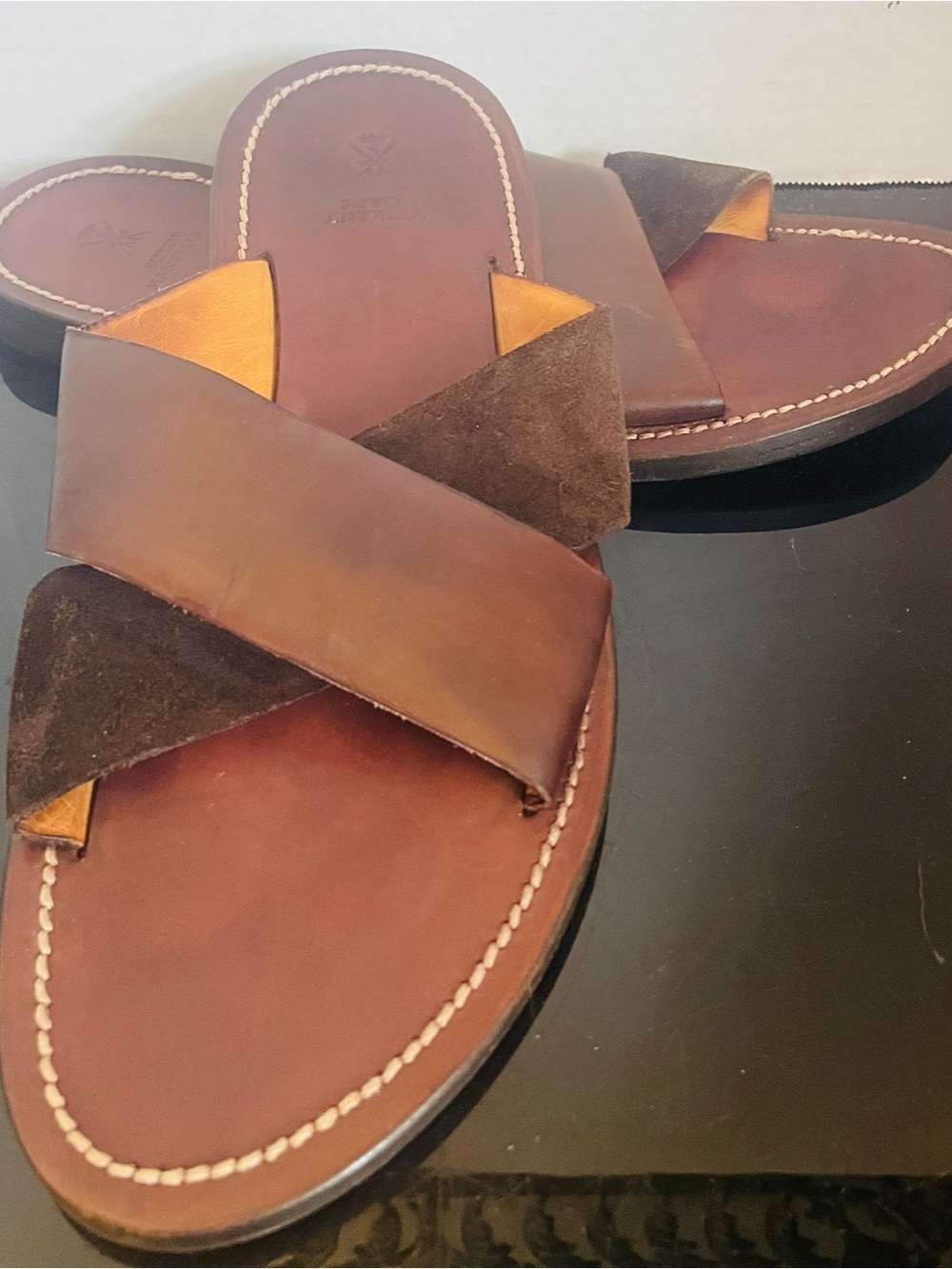 SUTOR MANTELLASSI BROWN SHOES – SIZE: 8 US / 7 UK Crisscross Retail $639